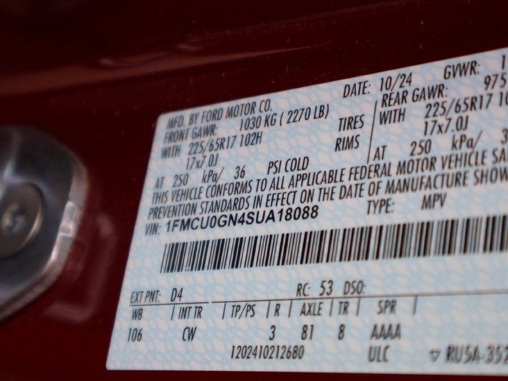 Certified 2025 Ford Escape Active w/ Cold Weather Package FWD image 41