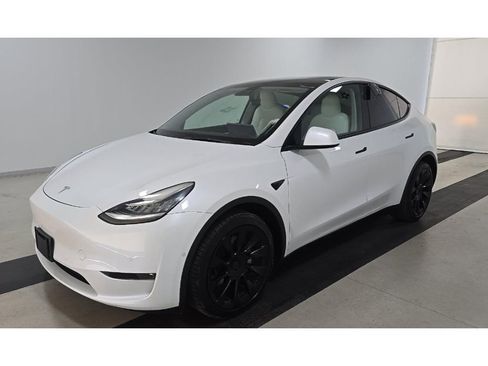 Used 2021 Tesla Model Y Long Range AWD/4WD image 1