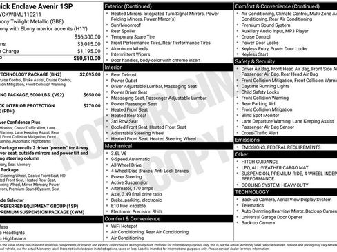 Used 2021 Buick Enclave Avenir w/ Avenir Technology Package image 26