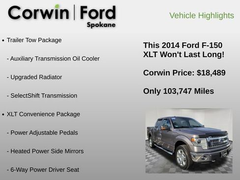 Used 2014 Ford F150 XLT w/ Equipment Group 302A Luxury image 12