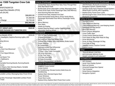 New 2026 RAM 1500 Tungsten w/ Bed Utility Group AWD/4WD image 1