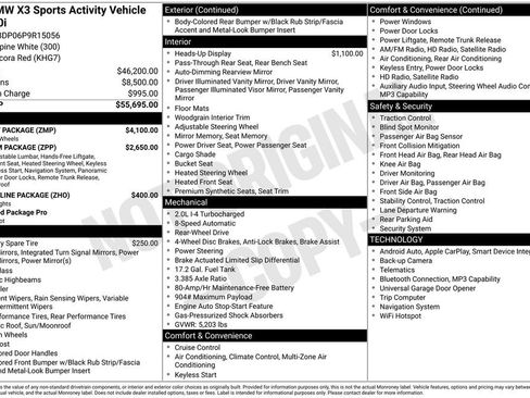 Used 2023 BMW X3 sDrive30i w/ M Sport Package image 39