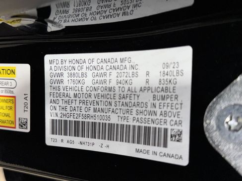 Used 2024 Honda Civic Sport image 36