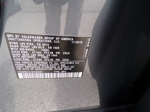 Used 2019 Volkswagen Atlas SE w/ Towing Package FWD image 36