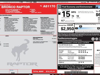 Certified 2023 Ford Bronco Raptor