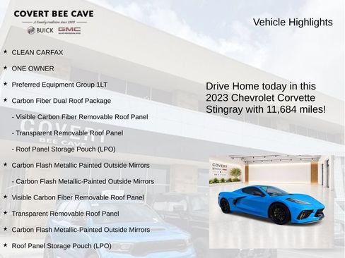 Used 2023 Chevrolet Corvette Stingray Coupe w/ 1LT RWD image 6