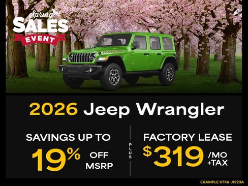 New 2026 Jeep Wrangler Sport S AWD/4WD image 3