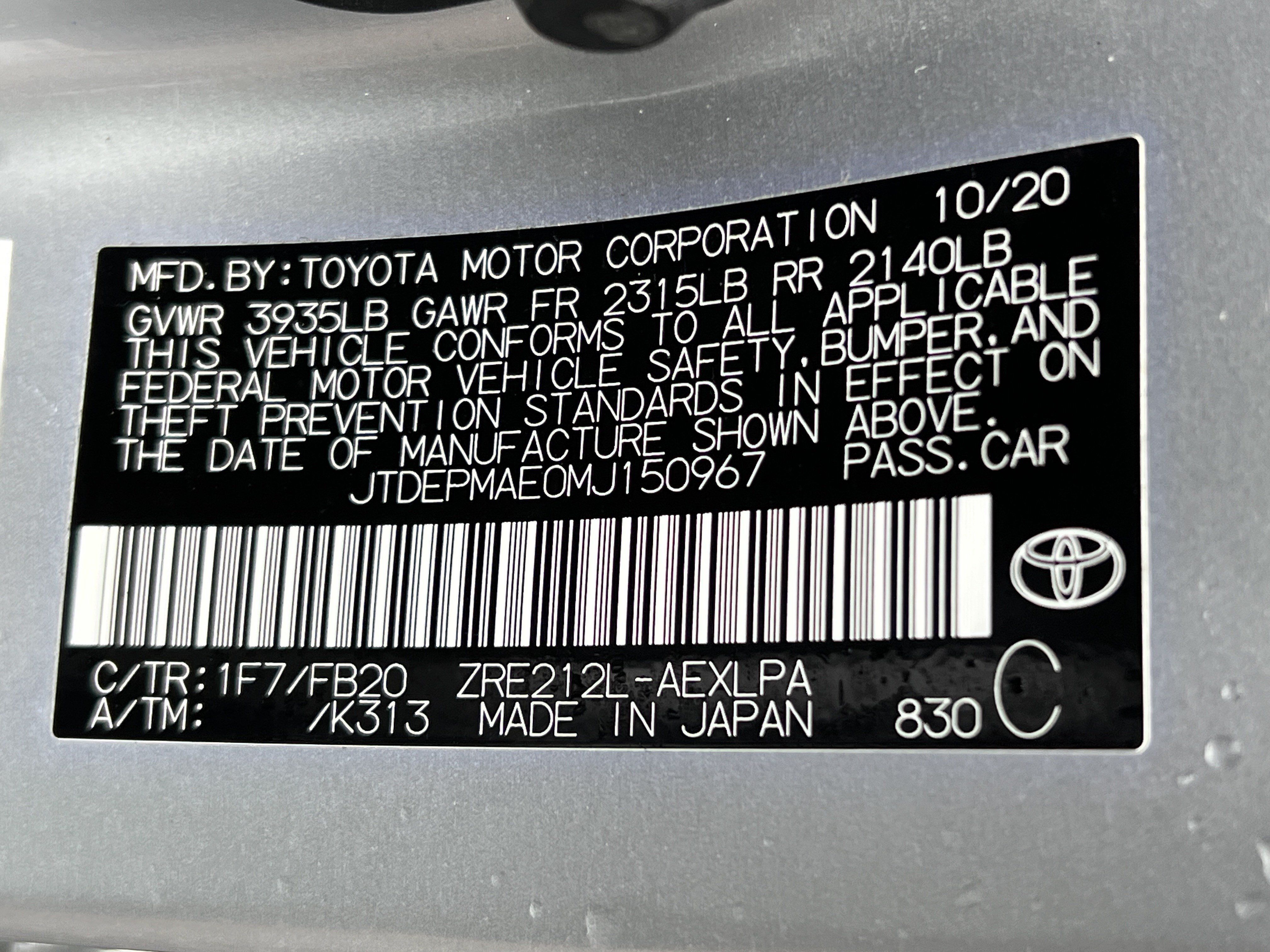 Certified 2021 Toyota Corolla LE FWD image 34