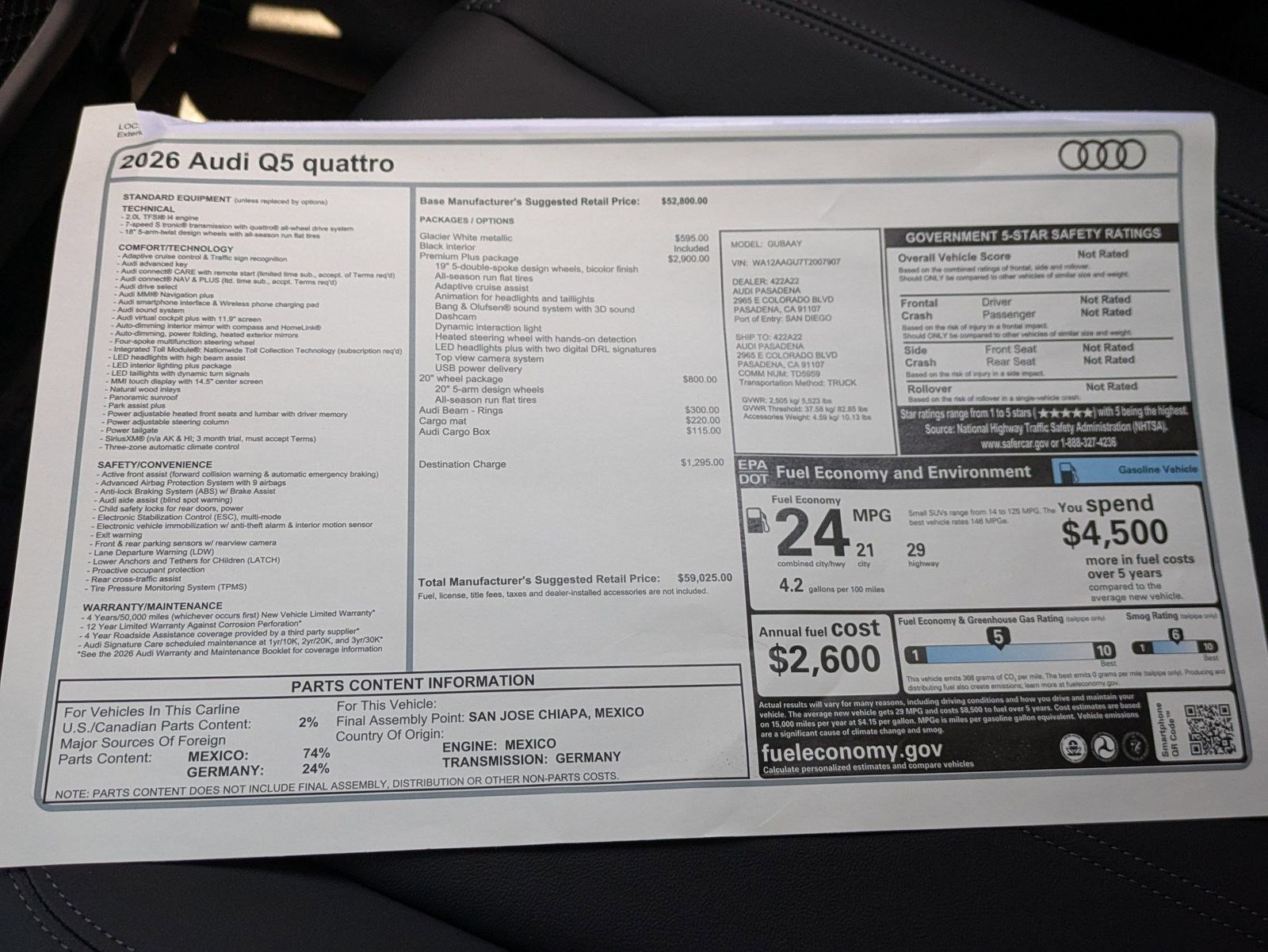 New 2026 Audi Q5 Premium Plus AWD/4WD image 18