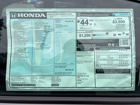 New 2025 Honda Accord Sport image 29