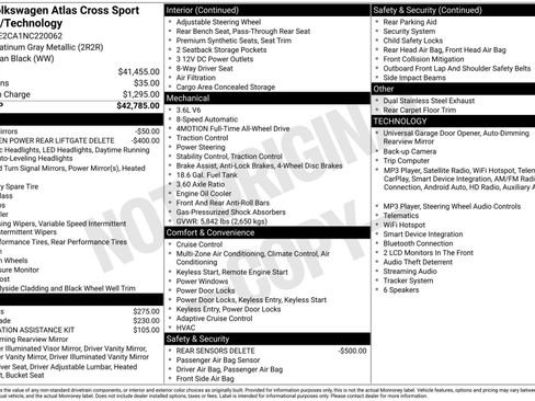 Used 2022 Volkswagen Atlas Cross Sport SE AWD/4WD image 1
