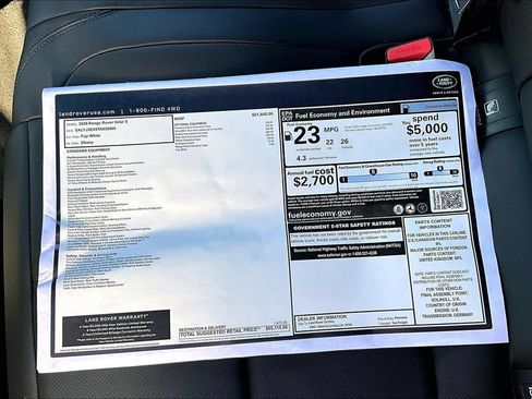 New 2026 Land Rover Range Rover Velar S AWD/4WD image 14