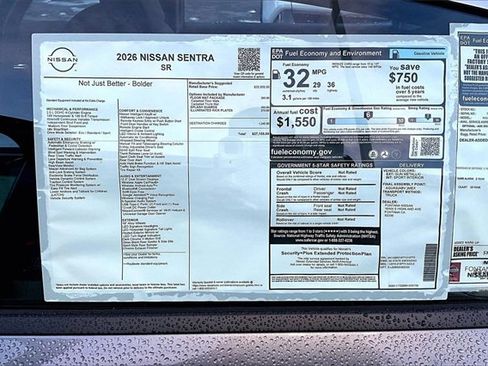 New 2026 Nissan Sentra SR image 13