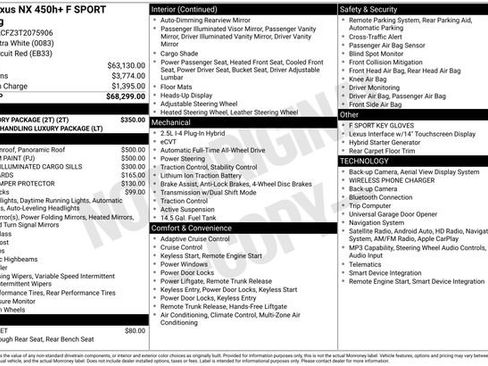 Certified 2026 Lexus NX 450h+ F Sport w/ Accessory Package (2T) AWD/4WD image 11