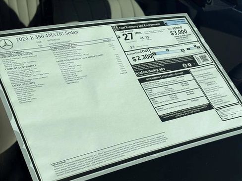 New 2026 Mercedes-Benz E 350 4MATIC Sedan image 25
