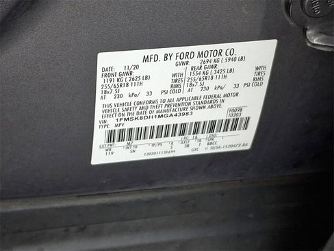 Used 2021 Ford Explorer XLT w/ Equipment Group 202A image 30