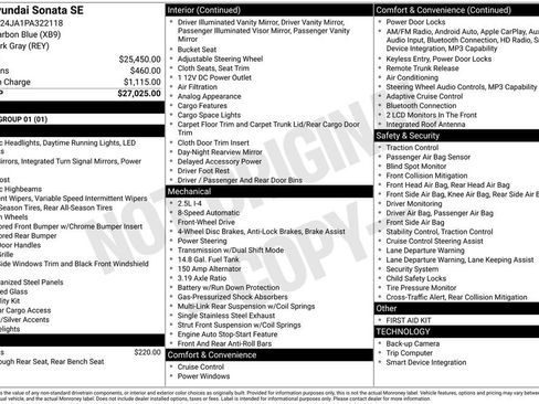 Certified 2023 Hyundai Sonata SE FWD image 24