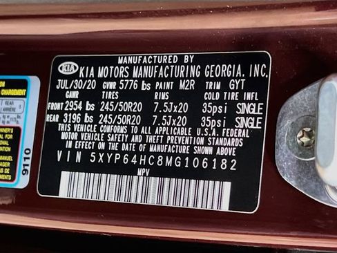 Certified 2021 Kia Telluride S FWD image 34