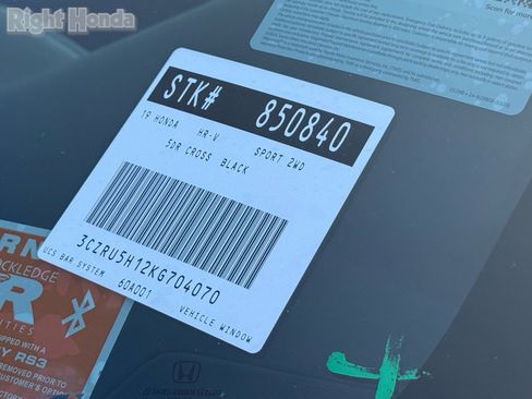 Certified 2019 Honda HR-V Sport image 33