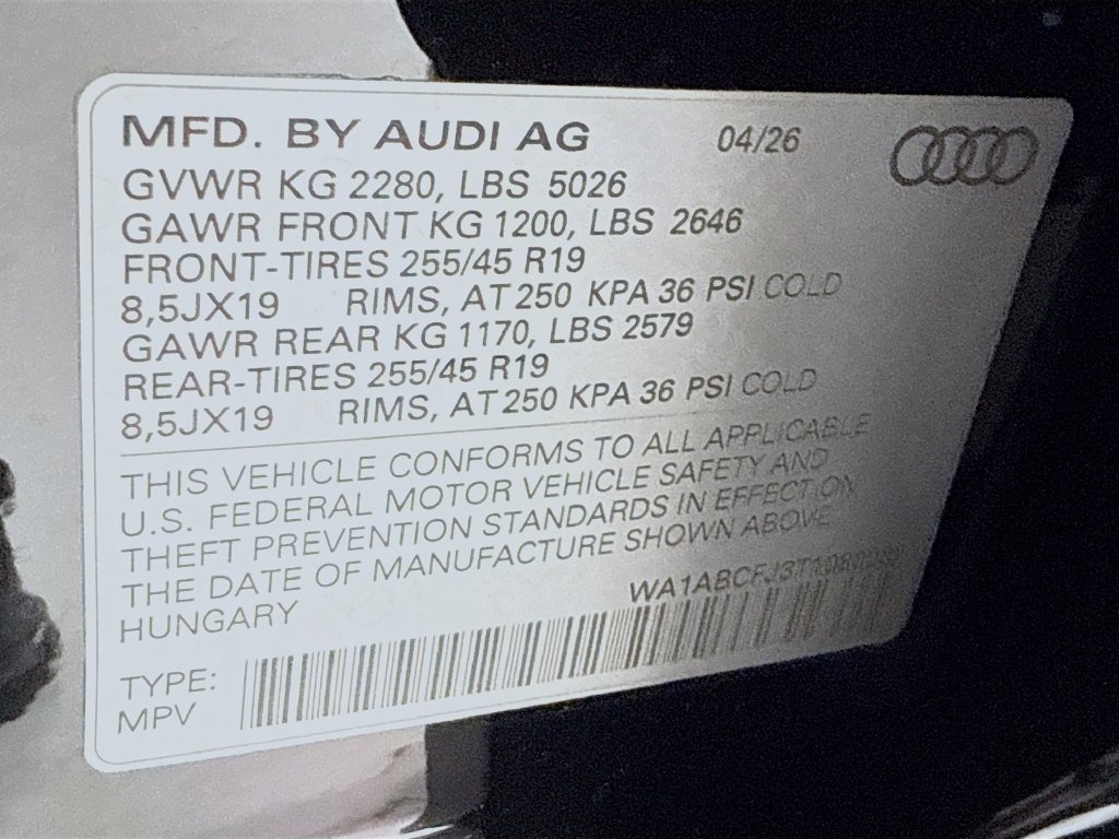 Used 2026 Audi Q3 quattro 2.0T w/ Driver Assistance Package AWD/4WD image 33