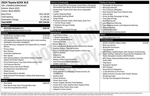 Used 2024 Toyota bZ4X AWD w/ Weather Package image 3