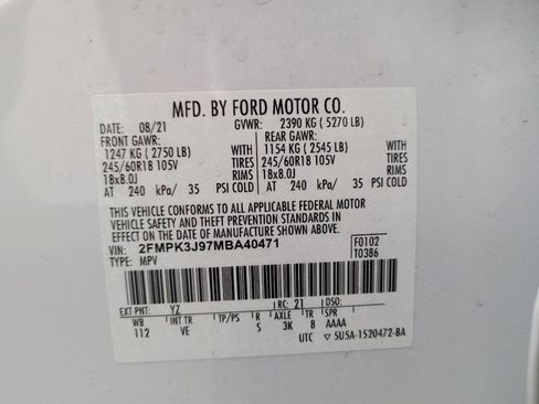 Used 2021 Ford Edge SEL FWD image 33