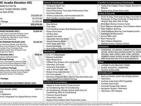 New 2025 GMC Acadia Elevation w/ Super Cruise Package image 16