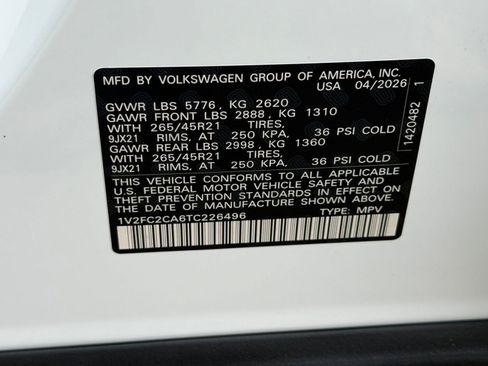 New 2026 Volkswagen Atlas Cross Sport SEL Premium R-Line AWD/4WD image 18