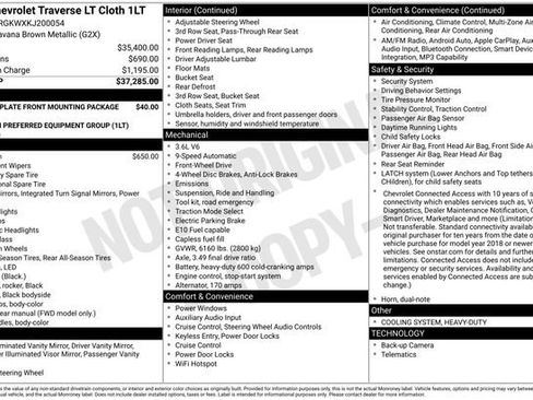 Used 2019 Chevrolet Traverse LT image 28