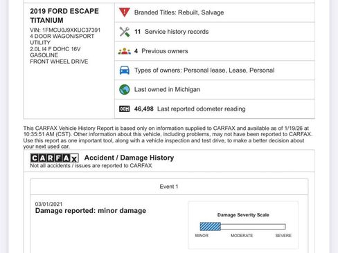 Used 2019 Ford Escape Titanium image 65