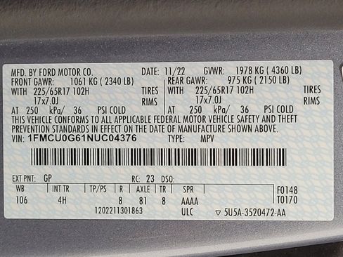 Used 2022 Ford Escape SE image 33