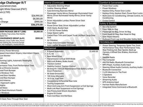 Used 2015 Dodge Challenger R/T w/ Quick Order Package 28B R/T RWD image 1