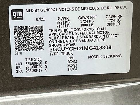 Used 2021 Chevrolet Silverado 1500 LTZ AWD/4WD image 31
