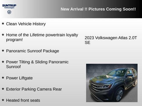 Used 2023 Volkswagen Atlas SE w/ Panoramic Sunroof Package AWD/4WD image 6