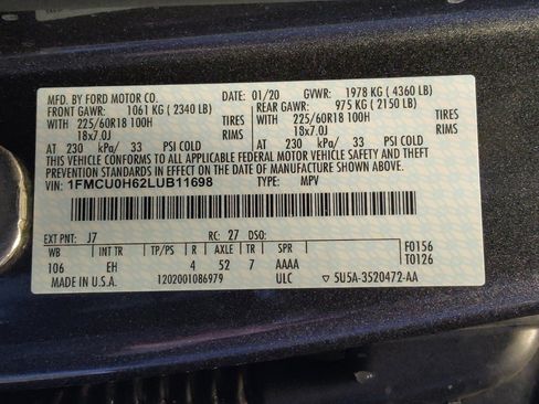 Used 2020 Ford Escape SEL image 33