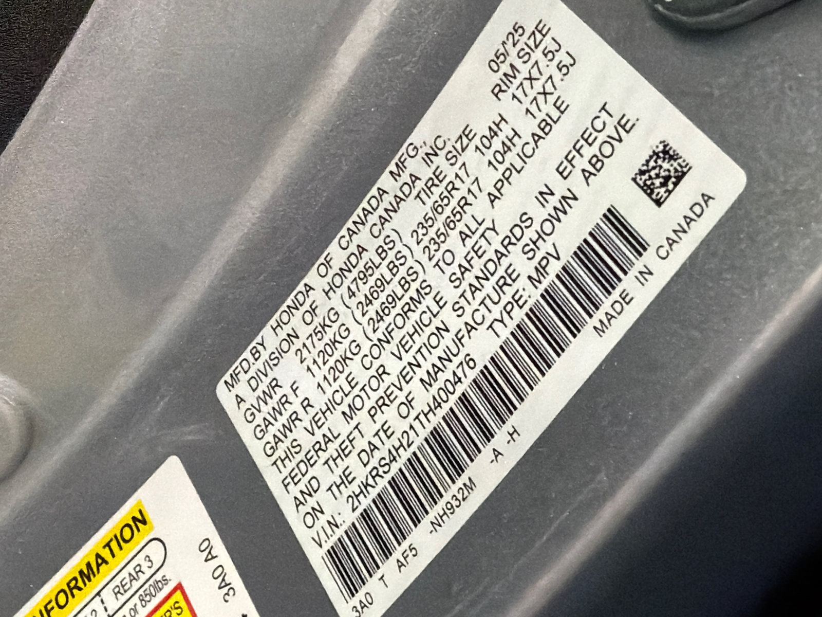 Used 2026 Honda CR-V LX image 18