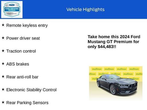 Certified 2024 Ford Mustang GT Premium RWD image 18
