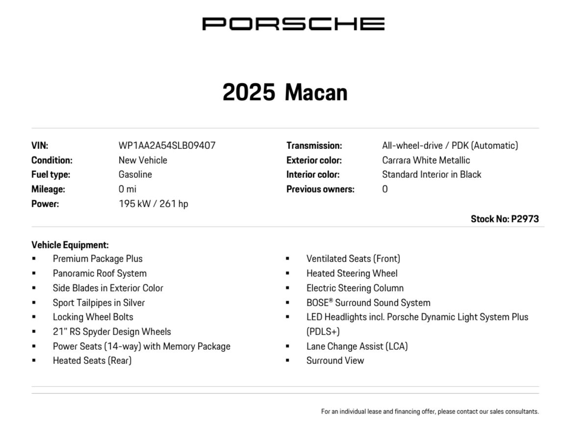 Certified 2025 Porsche Macan AWD/4WD image 13
