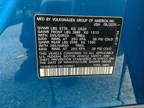 New 2025 Volkswagen Atlas Cross Sport SE image 17