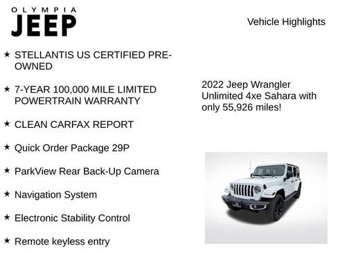 Certified 2022 Jeep Wrangler Unlimited Sahara w/ Cold Weather Group image 9