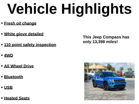 Used 2023 Jeep Compass Latitude w/ Convenience Group AWD/4WD image 37