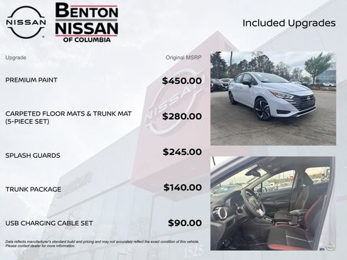 New 2025 Nissan Versa SR w/ Trunk Package image 7