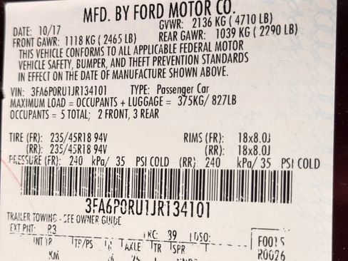 Used 2018 Ford Fusion Titanium FWD image 40