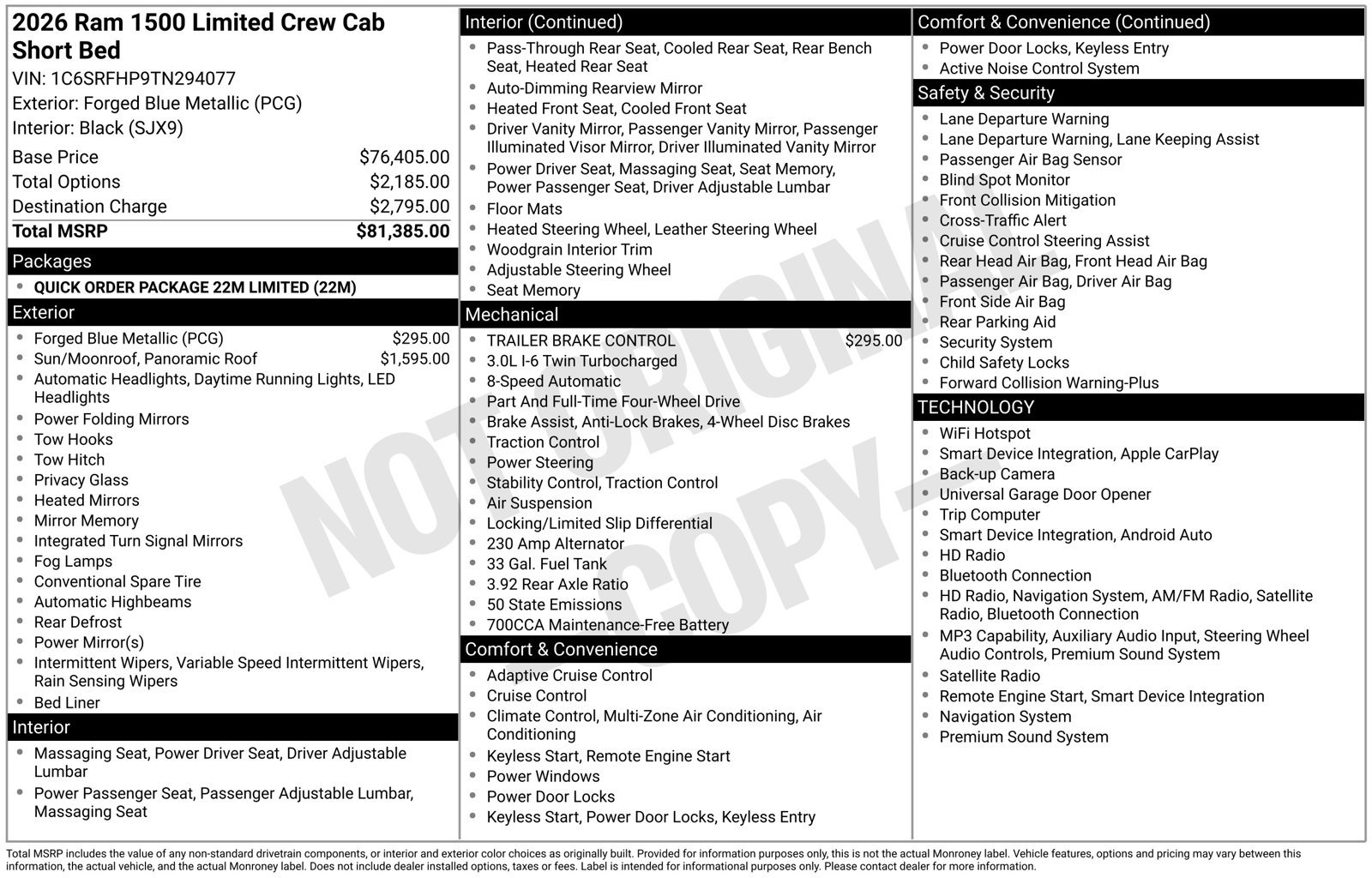Used 2026 RAM 1500 Limited AWD/4WD image 29
