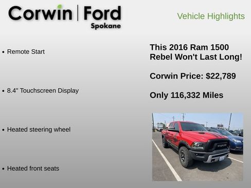 Used 2016 RAM 1500 Rebel AWD/4WD image 6