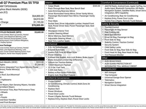 Used 2023 Audi Q7 3.0T Premium Plus w/ Premium Plus Package image 81