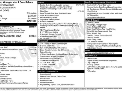 Used 2024 Jeep Wrangler Unlimited Sahara w/ Technology Group AWD/4WD image 41
