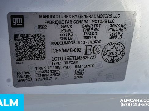 Used 2022 GMC Sierra 1500 AT4 AWD/4WD image 62