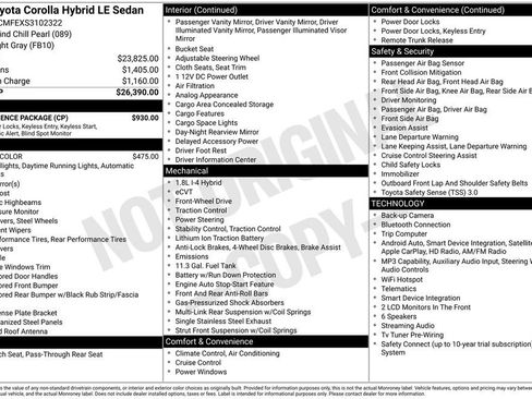 Used 2025 Toyota Corolla LE w/ Convenience Package FWD image 2