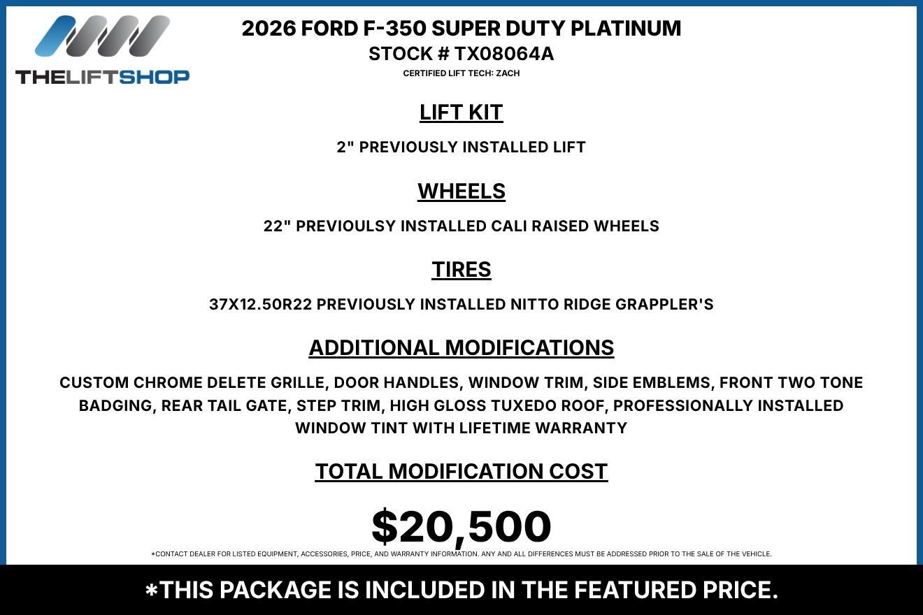 Used 2026 Ford F350 Platinum AWD/4WD image 2